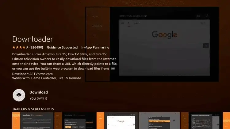 Fire TV Stick Download-Anleitung 3