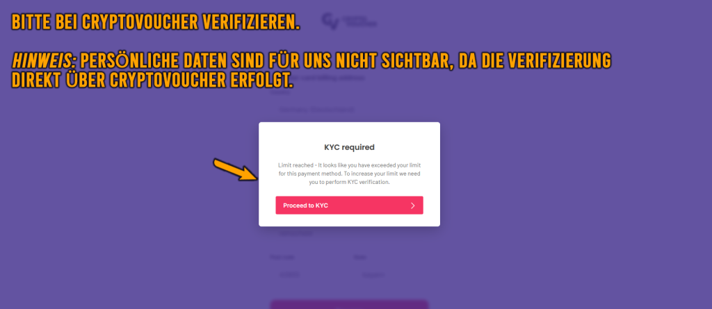 CryptoVoucher – Verifizierung